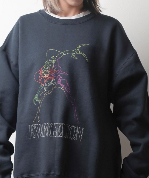 FRUIT OF THE LOOM(フルーツオブザルーム)の「【RE】【EVANGELION x FRUIT OF THE LOOM】刺繍 クルーネックスウェット(スウェット・メンズ・ブラック/グレー/ネイビー・MEDIUM/X-LARGE)」の10枚目の写真