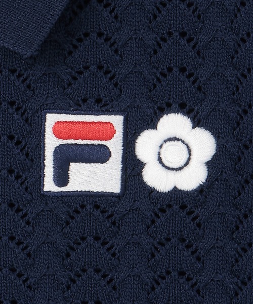 MARY QUANT(マリークワント)の「FILA × MARY QUANT クロッシェポロ プルオーバー(Tシャツ/カットソー・レディース・ネイビー/アイボリー・M)」の13枚目の写真