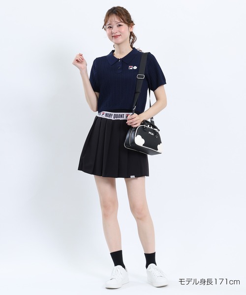 MARY QUANT(マリークワント)の「FILA × MARY QUANT クロッシェポロ プルオーバー(Tシャツ/カットソー・レディース・ネイビー/アイボリー・M)」の15枚目の写真