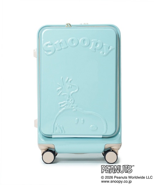 PEANUTS(ピーナッツ)の「"02"≪PEANUTS≫44L/3~4泊 フロントオープン キャリーケース(M.size)(スーツケース/キャリーバッグ・レディース・ブラック/ピンク/サックスブルー/アイボリー・M)」の4枚目の写真