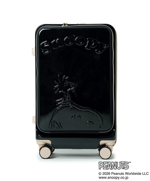 PEANUTS(ピーナッツ)の「"02"≪PEANUTS≫44L/3~4泊 フロントオープン キャリーケース(M.size)(スーツケース/キャリーバッグ・レディース・ブラック/ピンク/サックスブルー/アイボリー・M)」の3枚目の写真