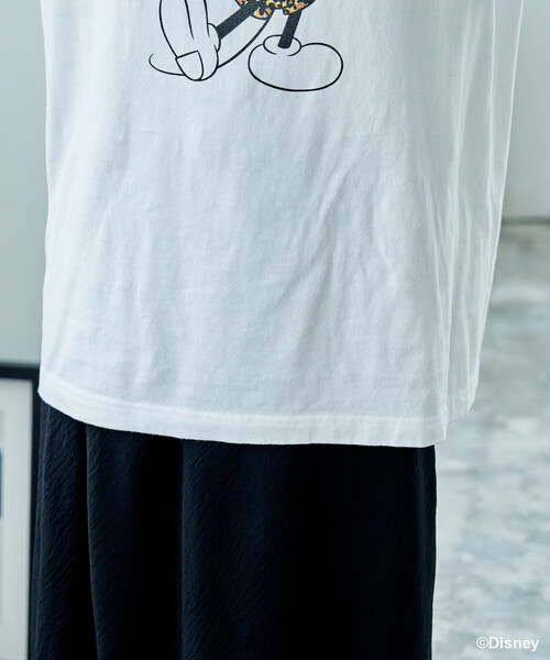 GOOD ROCK SPEED(グッドロックスピード)の「GOOD ROCK SPEED × FREAK'S STORE/グッドロックスピード 【MICKEY MOUSE】 Leopard Tシャツ/ミッキーマウス/別注 レオパード柄(Tシャツ/カットソー・レディース・チャコール/オフホワイト/ライトグレー・フリ-)」の14枚目の写真