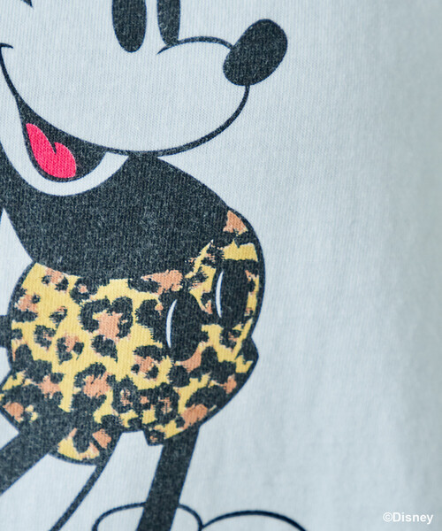 GOOD ROCK SPEED(グッドロックスピード)の「GOOD ROCK SPEED × FREAK'S STORE/グッドロックスピード 【MICKEY MOUSE】 Leopard Tシャツ/ミッキーマウス/別注 レオパード柄(Tシャツ/カットソー・レディース・チャコール/オフホワイト/ライトグレー・フリ-)」の16枚目の写真