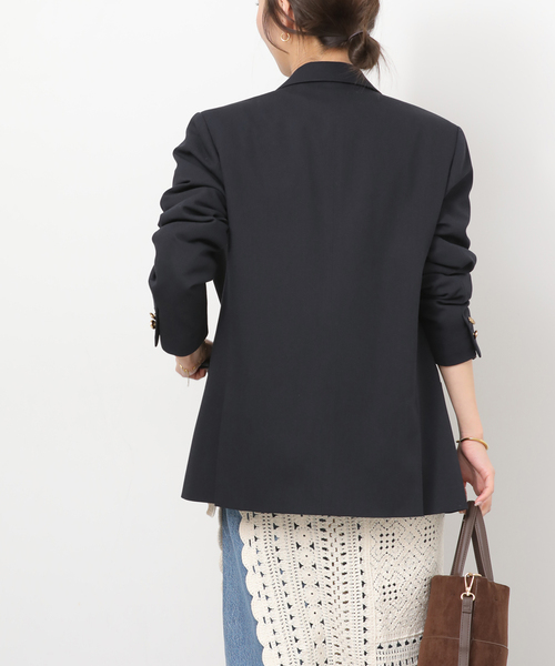 JOURNAL STANDARD relume(ジャーナルスタンダード レリューム)の「《追加2》ダブルフロントブレザー(テーラードジャケット・レディース・ネイビー・38/36)」の7枚目の写真