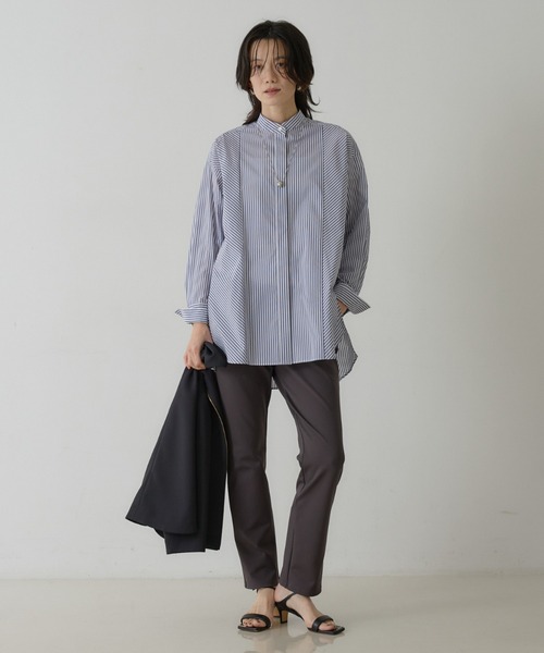 qualite(カリテ)の「ジャージーナローパンツ(その他パンツ・レディース・チャコールグレー/ブラック・36/38/34)」の19枚目の写真