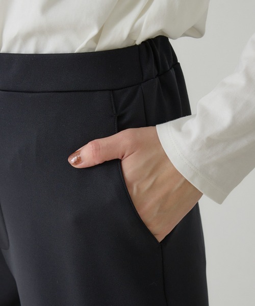 qualite(カリテ)の「ジャージーナローパンツ(その他パンツ・レディース・チャコールグレー/ブラック・36/38/34)」の4枚目の写真