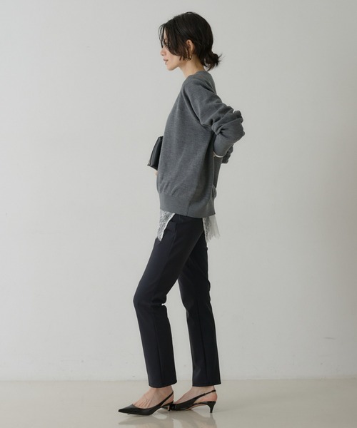 qualite(カリテ)の「ジャージーナローパンツ(その他パンツ・レディース・チャコールグレー/ブラック・36/38/34)」の10枚目の写真
