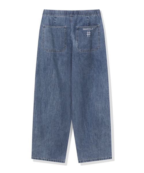 BEENTRILL（ビントリル）の「ライトデニムワイドバンディングパンツ（ライトブルー）（その他パンツ・レディース・その他・SMALL/MEDIUM/LARGE/X-LARGE）」の3枚目の写真