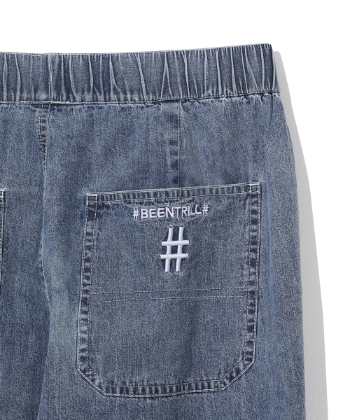 BEENTRILL（ビントリル）の「ライトデニムワイドバンディングパンツ（ライトブルー）（その他パンツ・レディース・その他・SMALL/MEDIUM/LARGE/X-LARGE）」の4枚目の写真