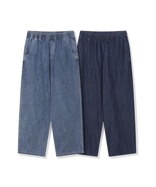 BEENTRILL（ビントリル）の「ライトデニムワイドバンディングパンツ（ライトブルー）（その他パンツ・レディース・その他・SMALL/MEDIUM/LARGE/X-LARGE）」の5枚目の写真