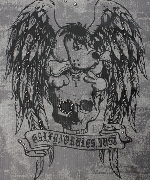 GALFY(ガルフィー)の「【GALFY/ガルフィー】あの頃の兄ちゃん SKULL TEE(Tシャツ/カットソー・メンズ・ホワイト/グレー/ブラック・M/L/XL)」の11枚目の写真