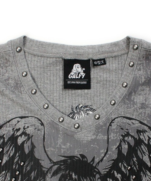 GALFY(ガルフィー)の「【GALFY/ガルフィー】あの頃の兄ちゃん SKULL TEE(Tシャツ/カットソー・メンズ・ホワイト/グレー/ブラック・M/L/XL)」の7枚目の写真