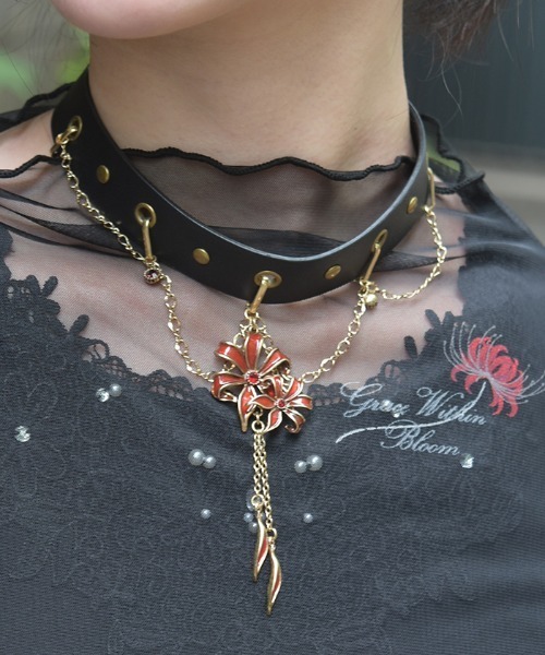彼岸花モチーフチョーカー（チョーカー）｜axes femme（アクシーズ