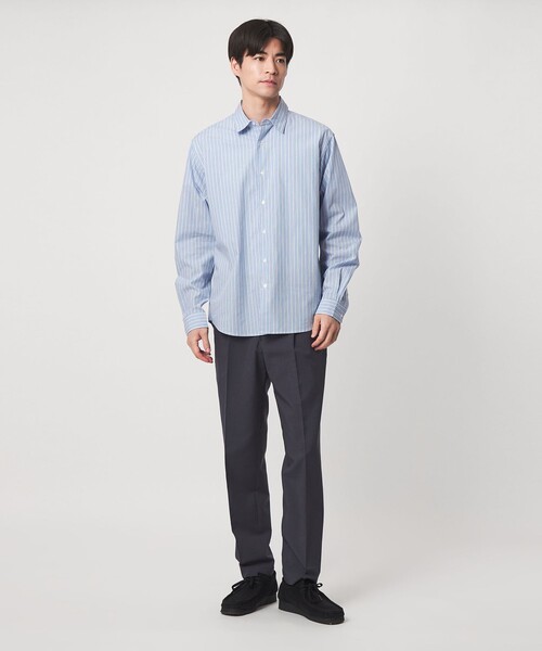 green label relaxing(グリーンレーベルリラクシング)の「【WEB限定】JUST fit JAMES FABRC パターン 長袖 シャツ(シャツ/ブラウス・メンズ・グレー系/コバルトブルー・XL/L/S/M)」の6枚目の写真