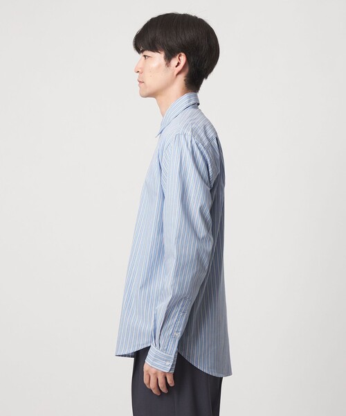 green label relaxing(グリーンレーベルリラクシング)の「【WEB限定】JUST fit JAMES FABRC パターン 長袖 シャツ(シャツ/ブラウス・メンズ・グレー系/コバルトブルー・XL/L/S/M)」の9枚目の写真