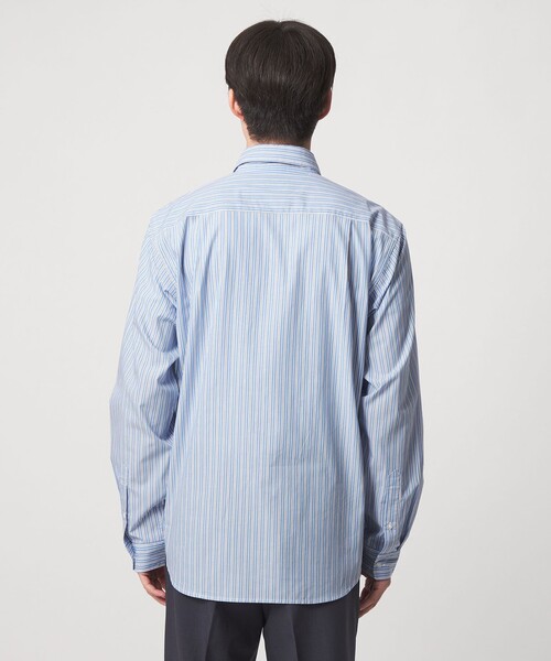 green label relaxing(グリーンレーベルリラクシング)の「【WEB限定】JUST fit JAMES FABRC パターン 長袖 シャツ(シャツ/ブラウス・メンズ・グレー系/コバルトブルー・XL/L/S/M)」の10枚目の写真