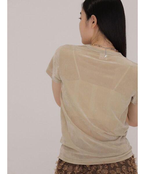 FIKA.（フィーカ）の「Flocky HS Tee（Tシャツ/カットソー・レディース・ブラック/ベージュ/ワインレッド・FREE）」の13枚目の写真