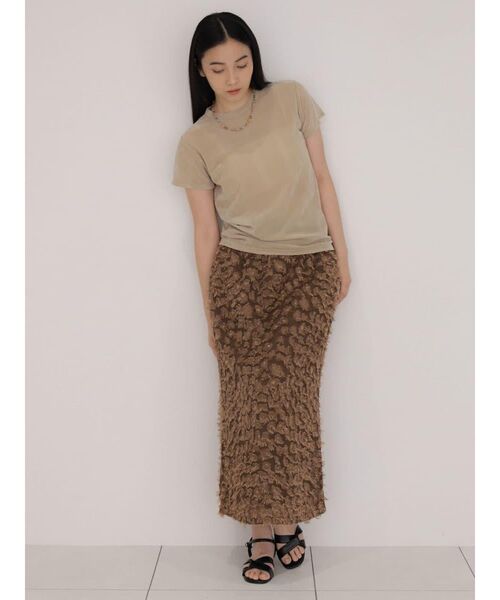 FIKA.（フィーカ）の「Flocky HS Tee（Tシャツ/カットソー・レディース・ブラック/ベージュ/ワインレッド・FREE）」の16枚目の写真