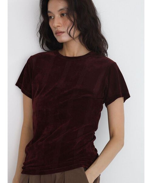 FIKA.（フィーカ）の「Flocky HS Tee（Tシャツ/カットソー・レディース・ブラック/ベージュ/ワインレッド・FREE）」の17枚目の写真