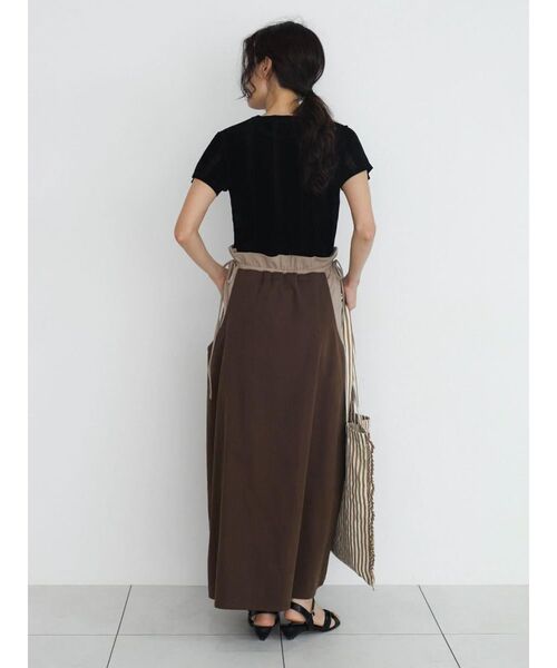 FIKA.（フィーカ）の「Flocky HS Tee（Tシャツ/カットソー・レディース・ブラック/ベージュ/ワインレッド・FREE）」の5枚目の写真