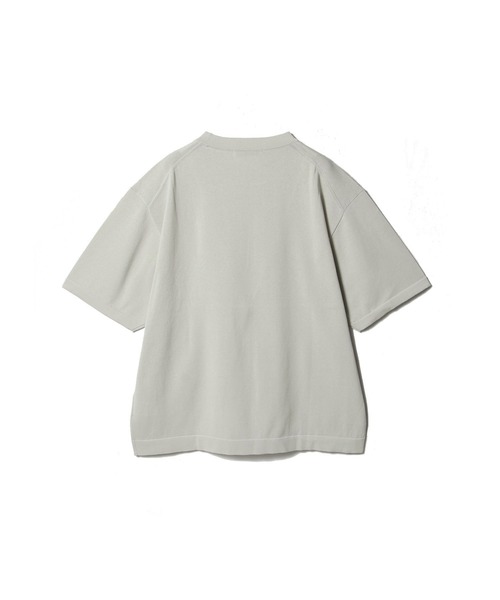 ESTNATION(エストネーション)の「ESTNATION / ハイゲージ クルーネックニット(Tシャツ/カットソー・メンズ・ライトグレー/ブラック・MEDIUM/LARGE)」の4枚目の写真