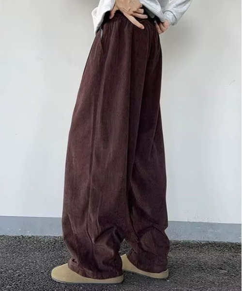 DOUBLE STEAL(ダブルスティール)の「DSコーデュロイタックバルーンパンツ(その他パンツ・メンズ・ベージュ/ブラウン/ブラック/オフホワイト・LARGE/X-LARGE/MEDIUM)」の8枚目の写真