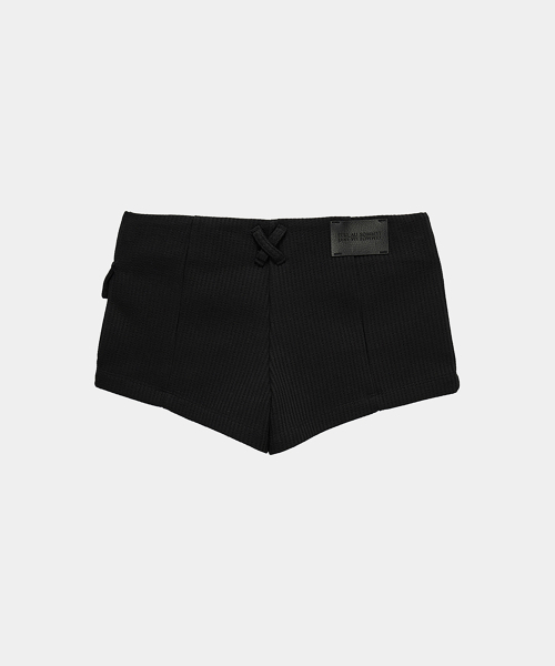 ETRE AU SOMMET（エトレオソメ）の「Waffle Zipper Hot Pants (Black)（その他パンツ・レディース・ブラック・FREE）」の6枚目の写真