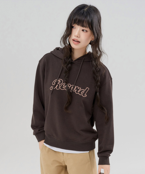 CHASECULT(チェイスカルト)の「レディース チェーン刺繍フードTシャツ-FERG5166B08(パーカー・レディース・ブラウン・85/90)」の4枚目の写真