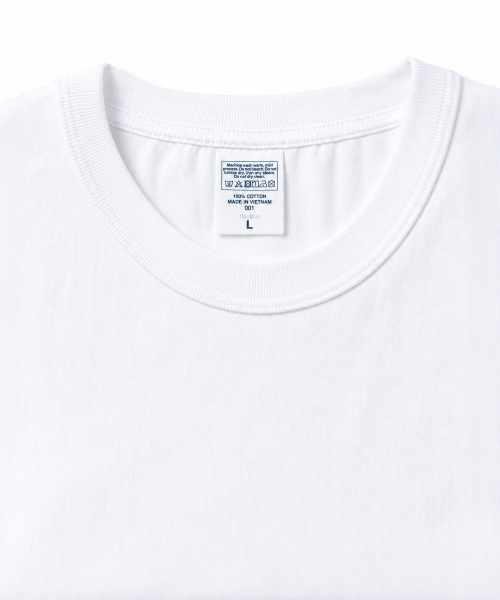 C WEAR BY THE GENIUS(シーウェアバイザジーニアス)の「ネックバインディングオーバーサイズクロップTシャツホワイト(Tシャツ/カットソー・レディース・その他・SMALL/MEDIUM/LARGE/X-LARGE/XX-LARGE)」の7枚目の写真