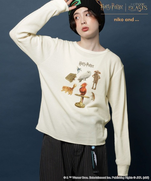 niko and...(ニコアンド)の「【ハリー・ポッター】【ファンタスティック・ビースト】コラボアソートワッフルプルオーバー(Tシャツ/カットソー・レディース・その他1/その他2・FREE)」の1枚目の写真