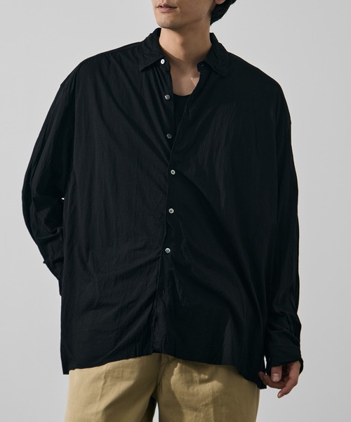 KANEMASA PHIL.(カネマサフィル)の「【KANEMASA PHIL./カネマサフィル】46G Artisan Shirt(シャツ/ブラウス・メンズ・ピンク/ブラック/キナリ・L/M)」の4枚目の写真