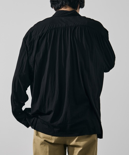 KANEMASA PHIL.(カネマサフィル)の「【KANEMASA PHIL./カネマサフィル】46G Artisan Shirt(シャツ/ブラウス・メンズ・ピンク/ブラック/キナリ・L/M)」の7枚目の写真
