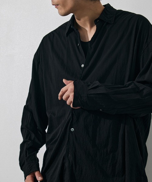 KANEMASA PHIL.(カネマサフィル)の「【KANEMASA PHIL./カネマサフィル】46G Artisan Shirt(シャツ/ブラウス・メンズ・ピンク/ブラック/キナリ・L/M)」の8枚目の写真