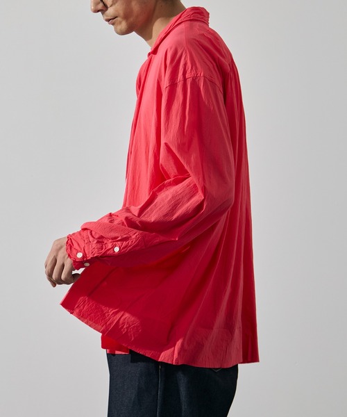 KANEMASA PHIL.(カネマサフィル)の「【KANEMASA PHIL./カネマサフィル】46G Artisan Shirt(シャツ/ブラウス・メンズ・ピンク/ブラック/キナリ・L/M)」の16枚目の写真