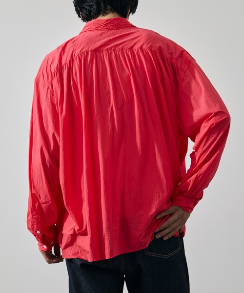 KANEMASA PHIL.(カネマサフィル)の「【KANEMASA PHIL./カネマサフィル】46G Artisan Shirt(シャツ/ブラウス・メンズ・ピンク/ブラック/キナリ・L/M)」の17枚目の写真