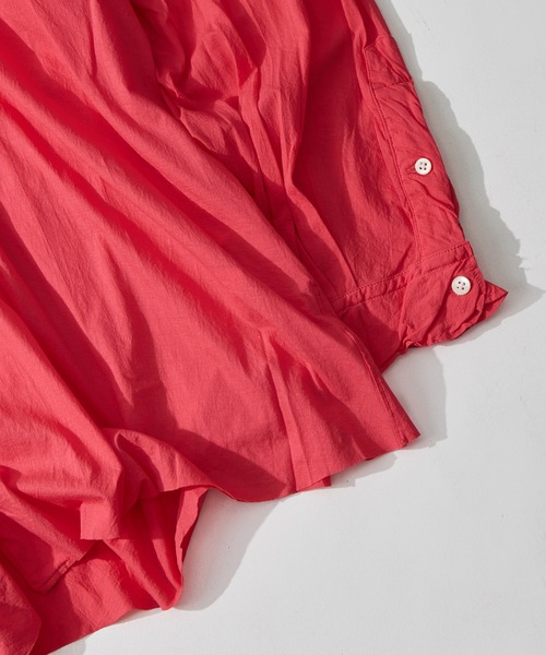 KANEMASA PHIL.(カネマサフィル)の「【KANEMASA PHIL./カネマサフィル】46G Artisan Shirt(シャツ/ブラウス・メンズ・ピンク/ブラック/キナリ・L/M)」の21枚目の写真