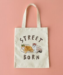 【WEB限定】Pontre Studio(ポンレストゥディオ)デザインプリントトートバッグ