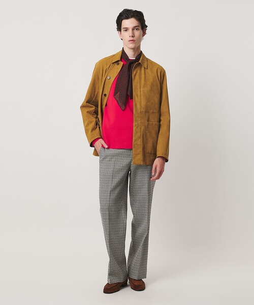 UNITED ARROWS(ユナイテッドアローズ)の「モダンチェック ノープリーツ ワイドストレート パンツ(スラックス・メンズ・ブラック・S/XL/L)」の2枚目の写真
