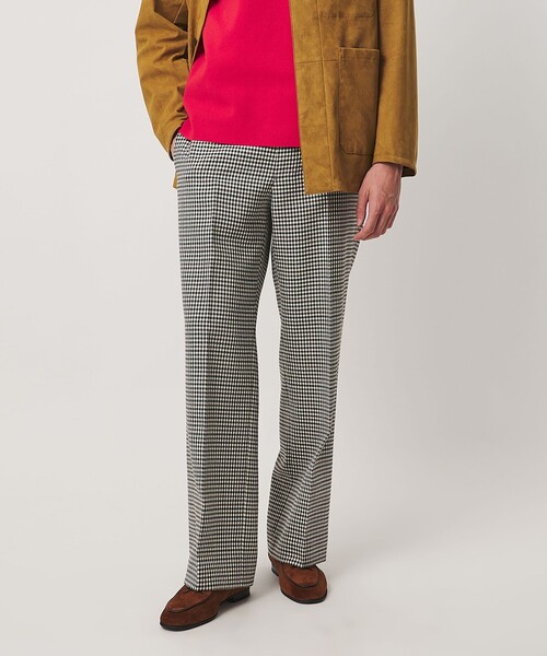 UNITED ARROWS(ユナイテッドアローズ)の「モダンチェック ノープリーツ ワイドストレート パンツ(スラックス・メンズ・ブラック・S/XL/L)」の3枚目の写真