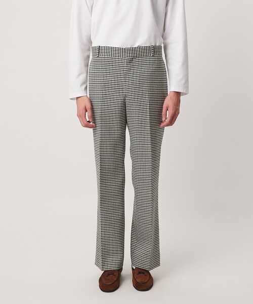 UNITED ARROWS(ユナイテッドアローズ)の「モダンチェック ノープリーツ ワイドストレート パンツ(スラックス・メンズ・ブラック・S/XL/L)」の5枚目の写真