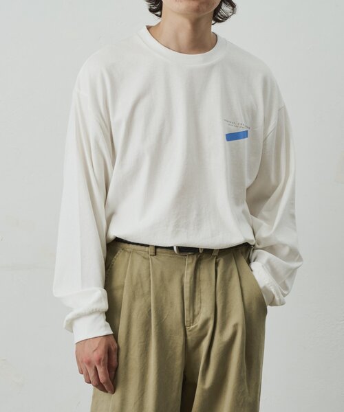 COLONY 2139(コロニートゥーワンスリーナイン)の「スクエアバックプリントロンT(Tシャツ/カットソー・メンズ・ホワイト/ブラック・MEDIUM/LARGE)」の4枚目の写真
