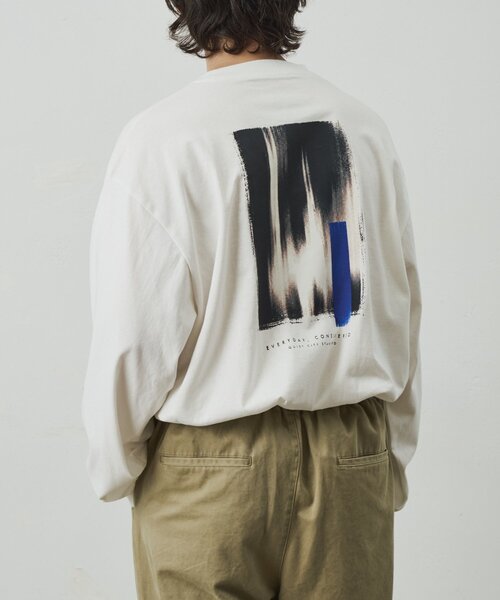 COLONY 2139(コロニートゥーワンスリーナイン)の「スクエアバックプリントロンT(Tシャツ/カットソー・メンズ・ホワイト/ブラック・MEDIUM/LARGE)」の7枚目の写真