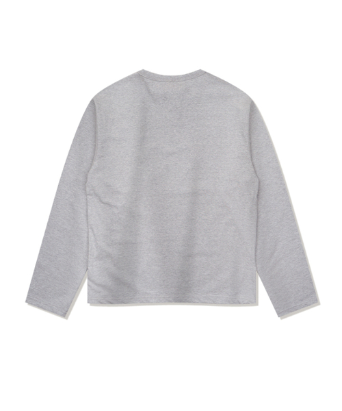 FABULOUS ARCHIVE（ファビュラスアーカイブ）の「スターデューク ヘンリーネック メランジェグレー(FCG3TS955M)（Tシャツ/カットソー・レディース・ライトグレー・LARGE/MEDIUM）」の2枚目の写真