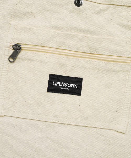 LIFE WORK(ライフワーク)の「ヴィンテージラドック刺繍エコバッグ(エコバッグ/サブバッグ・レディース・アイボリー/ライトグレー・FREE)」の6枚目の写真