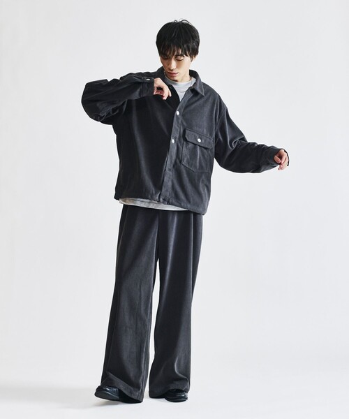 FREAK'S STORE(フリークスストア)の「限定展開 コーデュロイ トラッカージャケット セットアップ / 1st / ブルゾン / ドローコード(ブルゾン・メンズ・ブラウン/チャコールグレー/ベージュ/ブラック・SMALL/MEDIUM/LARGE)」の1枚目の写真
