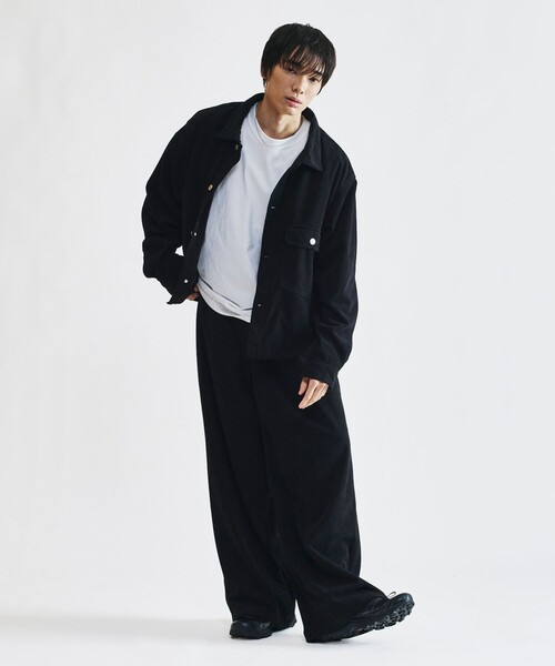 FREAK'S STORE(フリークスストア)の「限定展開 コーデュロイ トラッカージャケット セットアップ / 1st / ブルゾン / ドローコード(ブルゾン・メンズ・ブラウン/チャコールグレー/ベージュ/ブラック・SMALL/MEDIUM/LARGE)」の14枚目の写真