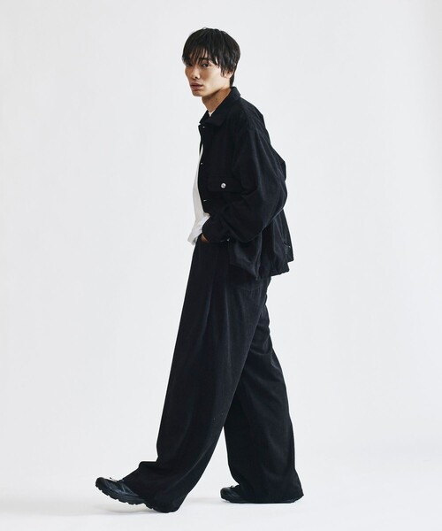 FREAK'S STORE(フリークスストア)の「限定展開 コーデュロイ トラッカージャケット セットアップ / 1st / ブルゾン / ドローコード(ブルゾン・メンズ・ブラウン/チャコールグレー/ベージュ/ブラック・SMALL/MEDIUM/LARGE)」の16枚目の写真