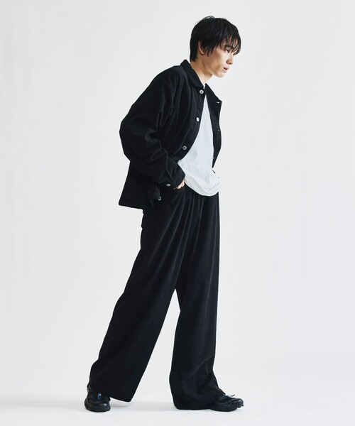 FREAK'S STORE(フリークスストア)の「限定展開 コーデュロイ トラッカージャケット セットアップ / 1st / ブルゾン / ドローコード(ブルゾン・メンズ・ブラウン/チャコールグレー/ベージュ/ブラック・SMALL/MEDIUM/LARGE)」の17枚目の写真