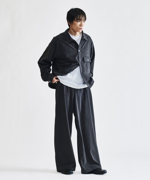 FREAK'S STORE(フリークスストア)の「限定展開 コーデュロイ トラッカージャケット セットアップ / 1st / ブルゾン / ドローコード(ブルゾン・メンズ・ブラウン/チャコールグレー/ベージュ/ブラック・SMALL/MEDIUM/LARGE)」の20枚目の写真