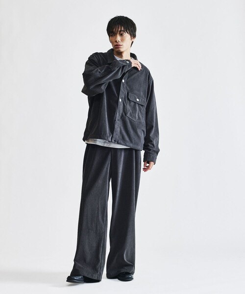 FREAK'S STORE(フリークスストア)の「限定展開 コーデュロイ トラッカージャケット セットアップ / 1st / ブルゾン / ドローコード(ブルゾン・メンズ・ブラウン/チャコールグレー/ベージュ/ブラック・SMALL/MEDIUM/LARGE)」の21枚目の写真